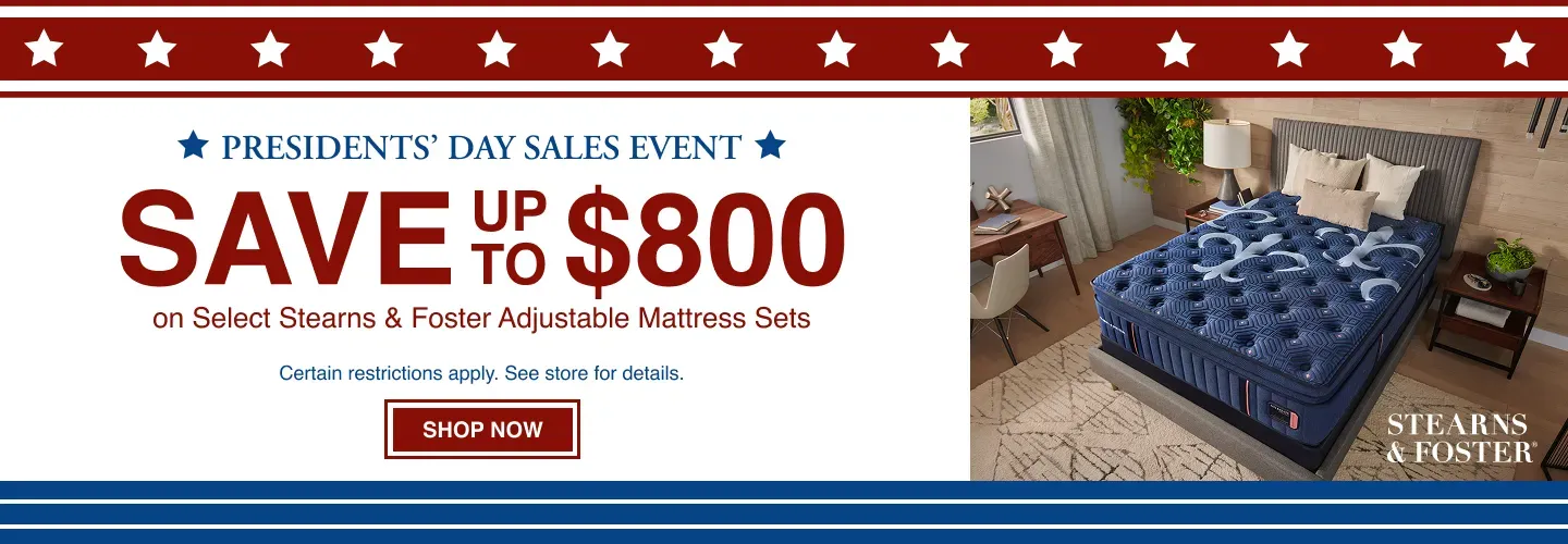 President's Day Stearns & Foster 